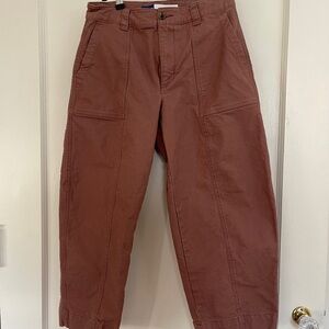 Brown Barrel Pants